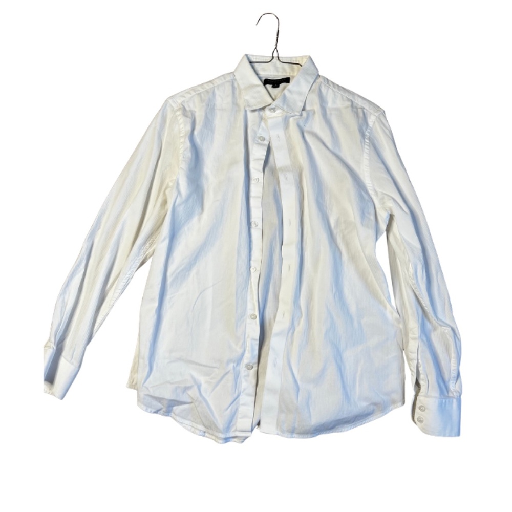 Classic Banana Republic white button-down shirt